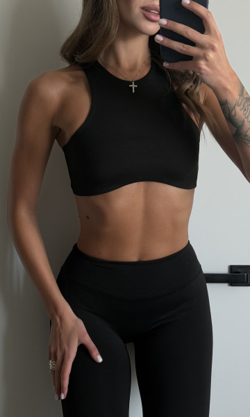 Топ фігурний чорний